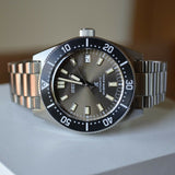 Seiko Prospex 55th Anniversary Edition Brown Dial Silver Steel Strap Watch For Men - SPB145J1