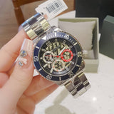 Guess GW0488G1 Axle Men's Watch – Black Dial & Silver Steel Strap with Multifunction