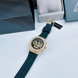 Guess GW0518G2 Momentum Chronograph Men's Watch – Black Dial with Diamonds & Black Silicone Strap