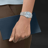 Tissot T137.207.11.351.00 PRX Powermatic 80 Men's Watch – Ice Blue Dial & Silver Steel Strap