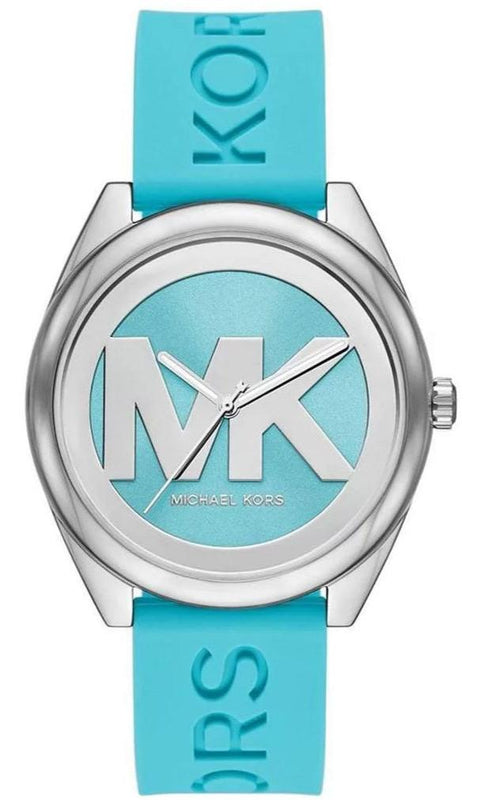 Michael Kors Janelle Quartz Blue Dial Blue Rubber Strap Watch For Women - MK7350