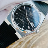 Tissot T137.407.17.051.00 PRX Powermatic 80 Men's Watch – Black Dial & Black Rubber Strap