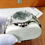 Bulova Crystal Collection Chronograph 96C126 Men's Watch – Black Dial with Two-Tone Steel Strap