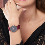 Daniel Wellington Classic Roselyn Black Dial Red NATO Strap Dial Watch For Women - DW00100270