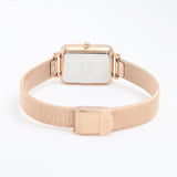 Daniel Wellington Quadro Unitone Rose Gold Dial Rose Gold Mesh Strap Watch For Women - DW00100484