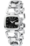 Gucci YA125510 G-Gucci Women's Watch – Black Dial & Silver Steel Bracelet