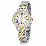 Michele Serein Silver Dial Two Tone Steel Strap Watch for Women - MWW21B000015