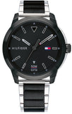 Tommy Hilfiger 1791619 Sneaker Quartz Men's Watch – Black Dial & Two-Tone Steel Strap