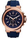 Michael Kors MK8295 Dylan Men's Watch – Blue Dial & Blue Rubber Strap