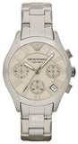 Emporio Armani AR1460 Valente Chronograph Men's Watch – Grey Dial & Grey Steel Strap