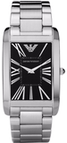 Emporio Armani AR1608 Classic Analog Men's Watch – Black Dial & Silver Steel Bracelet