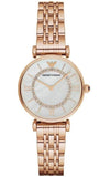 Emporio Armani AR11244 Women's Watch – T-Bar Gianni Crystal Pave Dial & Rose Gold Steel Strap