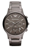 Emporio Armani AR2454 Classic Chronograph Men's Watch – Grey Dial & Grey Steel Strap