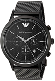 Emporio Armani AR2498 Renato Chronograph Men's Watch – Black Dial & Black Mesh Bracelet