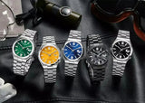 Citizen Tsuyosa NJ0151-88L Men's Automatic Watch – Dark Blue Dial with Silver Steel Strap