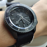 Seiko 5 Sports SRPD79K1 Automatic Men's Watch – Black Dial & Black NATO Strap