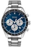 Hugo Boss 1513630 Chronograph Quartz Men's Watch – Blue Dial & Silver Steel Strap