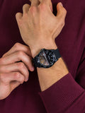 Maserati SFIDA Quartz Black Dial Black Rubber Strap Watch For Men - R8851140001