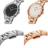 Daniel Wellington DW00100209 Iconic Link Women’s Watch – White Dial with Rose Gold Steel Bracelet