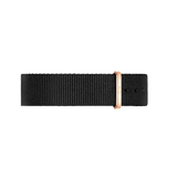 Daniel Wellington Classic Cornwall White Dial Black Nylon Strap Watch For Women - DW00100259