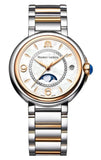Maurice Lacroix FA1084-PVP13-150-1 Fiaba Moonphase Quartz Women's Watch – Mother of Pearl Dial & Two-Tone Gold Stainless Steel Bracelet
