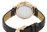 Daniel Wellington Classic Petite York White Dial Brown Leather Strap Watch For Women - DW00100232