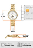 Fossil ES5167 Jacqueline Moonphase Women’s Watch – Mother of Pearl Dial with Gold Stainless Steel Strap