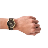 Fossil FS5763 Neutra Chronograph Men’s Watch – Brown Dial & Brown Leather Strap