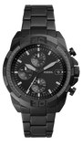 Fossil FS5853 Bronson Chronograph Men’s Watch – Black Dial with Black Steel Strap