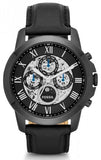 Fossil ME3028 Grant Automatic Men’s Watch – Black Dial & Black Leather Strap