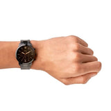 Fossil FS5525 Neutra Chronograph Men’s Watch – Black Dial & Black Steel Strap