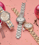 Fossil Virginia Silver Dial Silver Steel Strap Watch for Women - ES3282