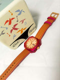 Fossil Candy White Dial Brown Leather Strap Watch for Women - ES3537