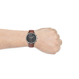 Fossil FS5512 Neutra Chronograph Men’s Watch – Grey Dial & Brown Leather Strap