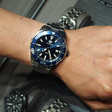 Tag Heuer Aquaracer Blue Dial Quartz Silver Steel Strap Watch for Men - WAY111C.BA0928