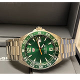 Tag Heuer Formula 1 Limited Edition Green Dial Silver Steel Strap Watch for Men - WAZ1017.BA0842