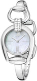 Gucci YA139504 Horsebit Collection Diamonds Women's Watch – Mother of Pearl White Dial & Silver Steel Bracelet