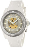Gucci YA136343 Dive Automatic Men's Watch – Transparent Dial & White Rubber Strap