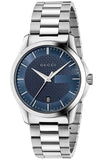 Gucci YA126440 G-Timeless Men's Watch – Blue Dial & Silver Steel Bracelet