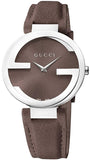 Gucci YA133319 Interlocking G Women's Watch – Brown Dial & Brown Leather Strap