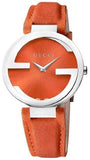Gucci YA133316 Interlocking G Quartz Women’s Watch – Orange Dial & Orange Leather Strap