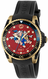 Gucci YA136325 Dive Quartz Men's Watch – Red Dial & Black Rubber Strap