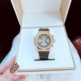 Guess GW0553L4 Fusion Chronograph Women’s Watch – Black Dial & Black Leather Strap