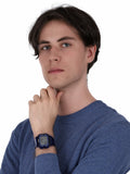Guess Stealth Blue Dial Blue Rubber Strap Watch for Men - GW0270G3