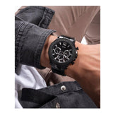 Guess GW0539G3 Edge Chronograph Men’s Watch – Black Dial & Black Steel Strap