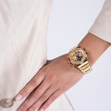 Guess GW0552L2 Fusion Chronograph Women’s Watch – Gold Dial & Gold Steel Strap