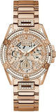 Guess GW0464L3 Queen Women's Watch – Rose Gold Dial & Rose Gold Steel Strap with Multifunction