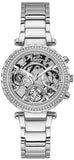 Guess GW0403L1 Solstice Diamonds Quartz Women's Watch – Silver Dial & Silver Steel Strap