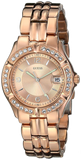 Guess W11069L1 Crystal Diamonds Quartz Women's Watch – Rose Gold Dial & Rose Gold Steel Bracelet
