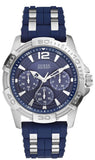 Guess W0366G2 Oasis Multifunction Men's Watch – Blue Dial & Two-Tone Steel Strap